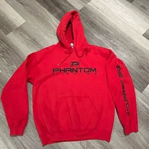 Men’s red Phantom Fishing hoodie size medium but runs small in my opinion